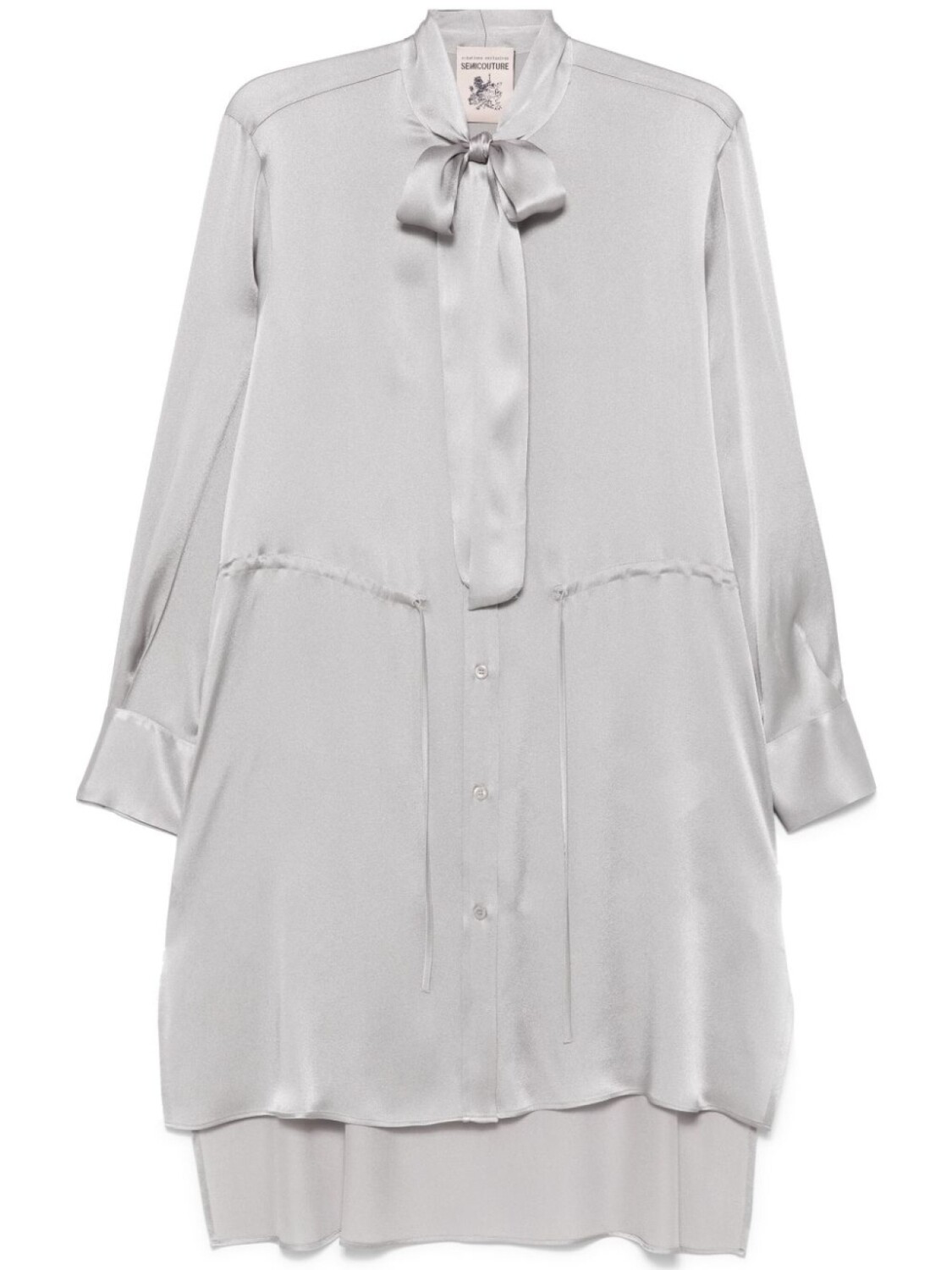 Semicouture платье мини с завязками, серый
Semicouture платье мини с завязками, серый