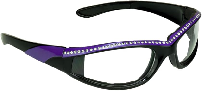 Защитные мотоциклетные очки Bikershades со стразами для женщин, с мягкой подкладкой из пеноматериала, для дневного, дымчатого и ночного времени, желтого цвета, прозрачные, защищают от ветра и пыли, Clear Purple
Защитные мотоциклетные очки Bikershades со стразами для женщин, с мягкой подкладкой из пеноматериала, для дневного, дымчатого и ночного времени, желтого цвета, прозрачные, защищают от ветра и пыли, Clear Purple