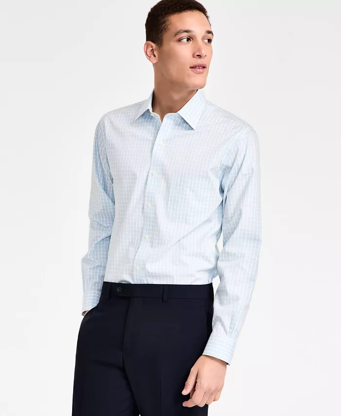 Мужская классическая рубашка с прямым кроем, отложным воротником и клетчатым узором из ткани pinpoint, не требующая глажки Brooks Brothers, синий
Мужская классическая рубашка с прямым кроем, отложным воротником и клетчатым узором из ткани pinpoint, не требующая глажки Brooks Brothers, синий