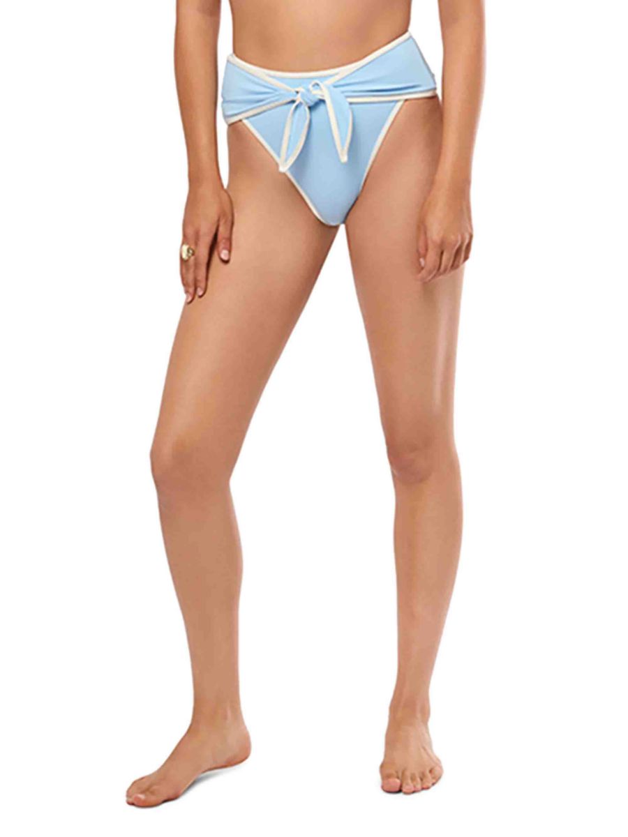 Плавки-бикини с высокой талией и завязкой на талии WeWoreWhat, цвет Blue White
Плавки-бикини с высокой талией и завязкой на талии WeWoreWhat, цвет Blue White