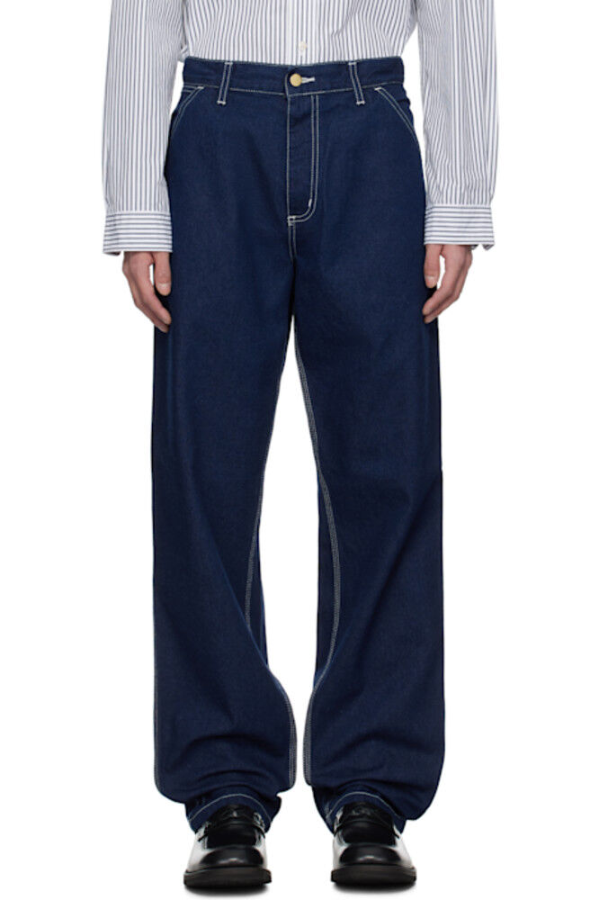 Синие простые джинсы Carhartt Work In Progress
Синие простые джинсы Carhartt Work In Progress
