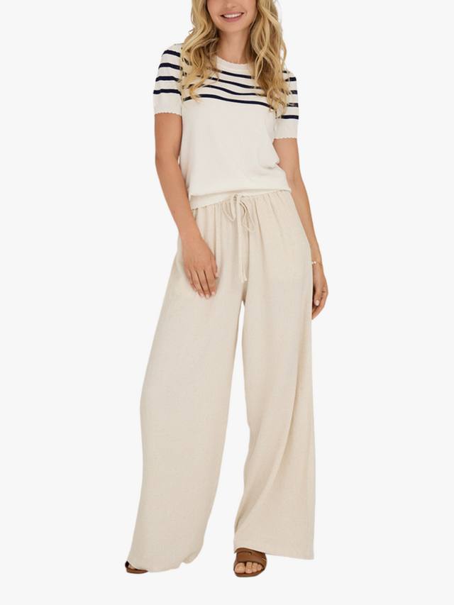 Джемпер с коротким рукавом в полоску от уллы A-VIEW, цвет White/Navy
Джемпер с коротким рукавом в полоску от уллы A-VIEW, цвет White/Navy