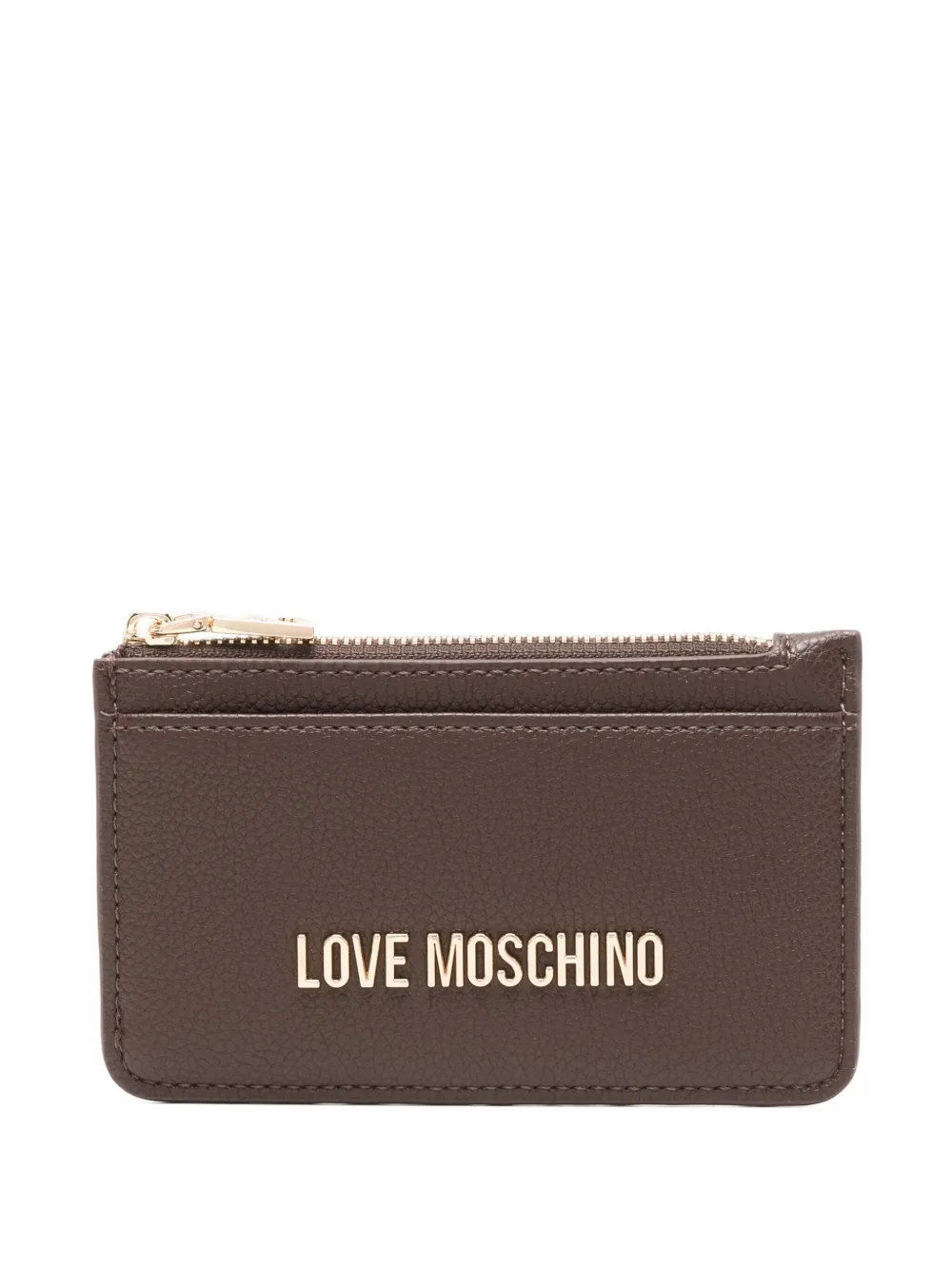 Визитница с логотипом на молнии Love Moschino, коричневый
Визитница с логотипом на молнии Love Moschino, коричневый