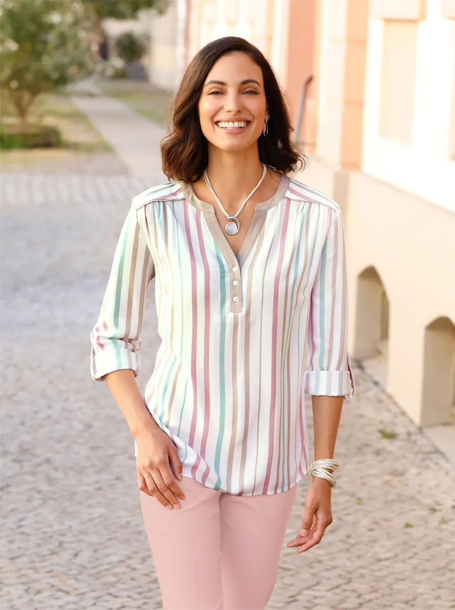 Повседневный образ Блузка без шнуровки Casual Looks, бежевый
Повседневный образ Блузка без шнуровки Casual Looks, бежевый