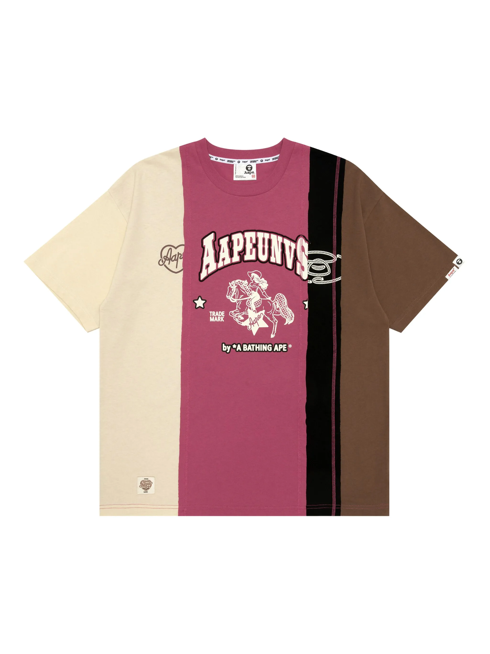Футболка в стиле колор-блок Aape By A Bathing Ape, розовый
Футболка в стиле колор-блок Aape By A Bathing Ape, розовый