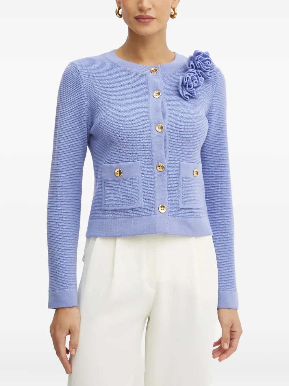 Кардиган с цветочной аппликацией LUISA SPAGNOLI, фиолетовый
Кардиган с цветочной аппликацией LUISA SPAGNOLI, фиолетовый