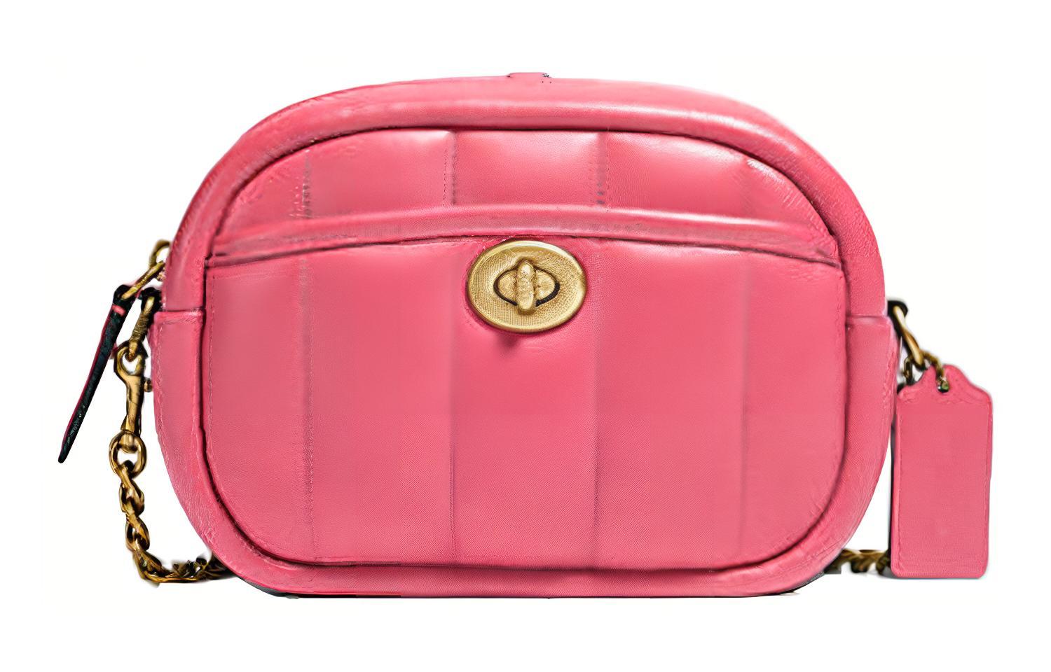 Кожаная камера Небольшая квадратная сумка для фотоаппарата через плечо Маленький размер Женская розовая COACH
Кожаная камера Небольшая квадратная сумка для фотоаппарата через плечо Маленький размер Женская розовая COACH