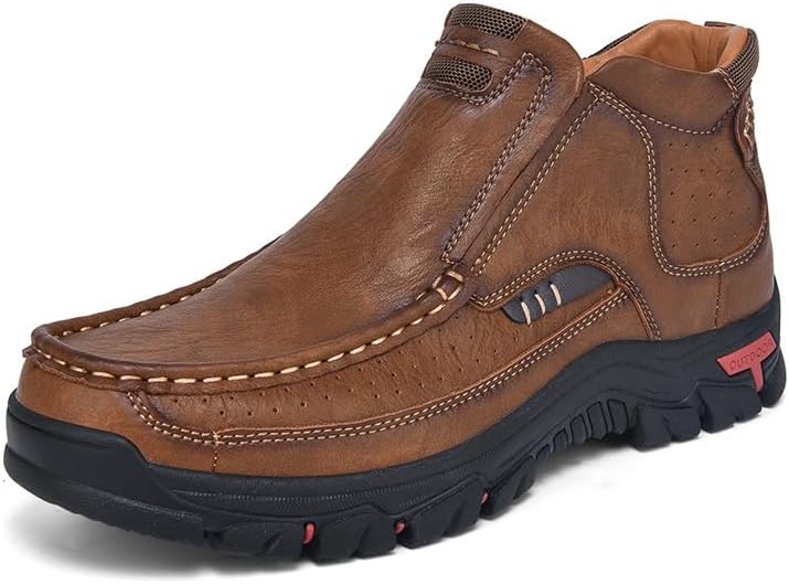 Мужские слипоны из кожи на платформе для прогулок, легкие, с нескользящей мягкой подошвой, походные туфли, удобные и офисные мокасины Xoekd, Brown-1
Мужские слипоны из кожи на платформе для прогулок, легкие, с нескользящей мягкой подошвой, походные туфли, удобные и офисные мокасины Xoekd, Brown-1