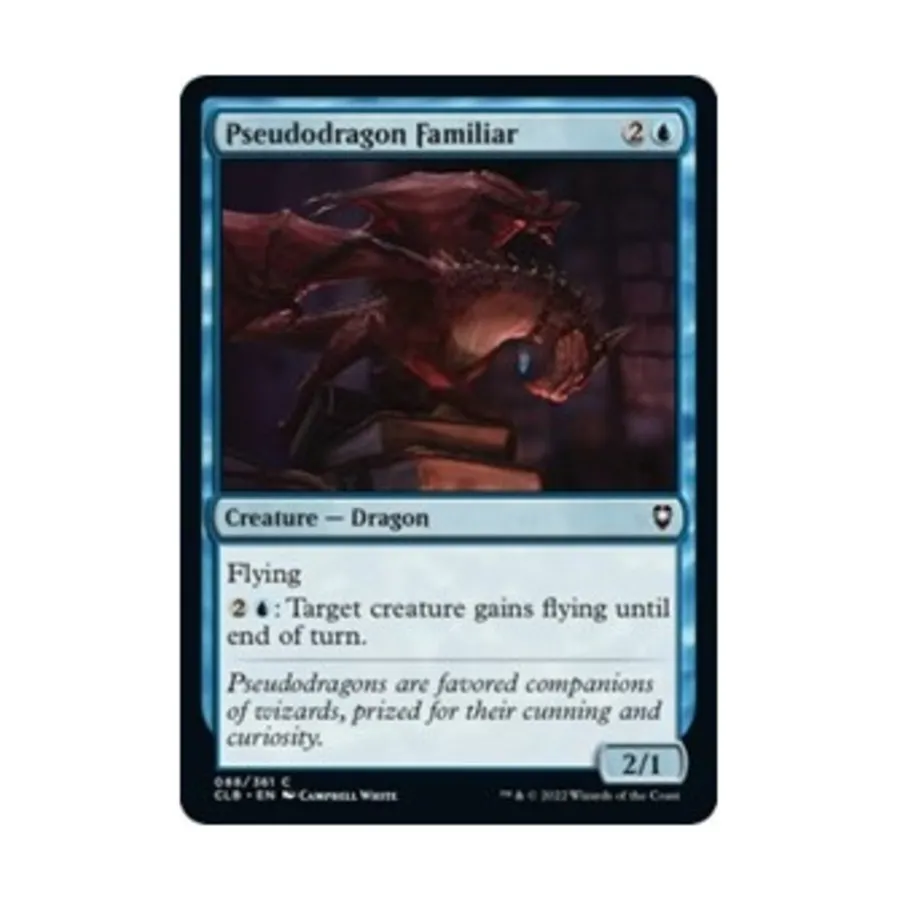 CCG Фамильяр Псевдодракона (C) (Фольга), MTG - Commander Legends - Battle for Baldur's Gate
CCG Фамильяр Псевдодракона (C) (Фольга), MTG - Commander Legends - Battle for Baldur's Gate