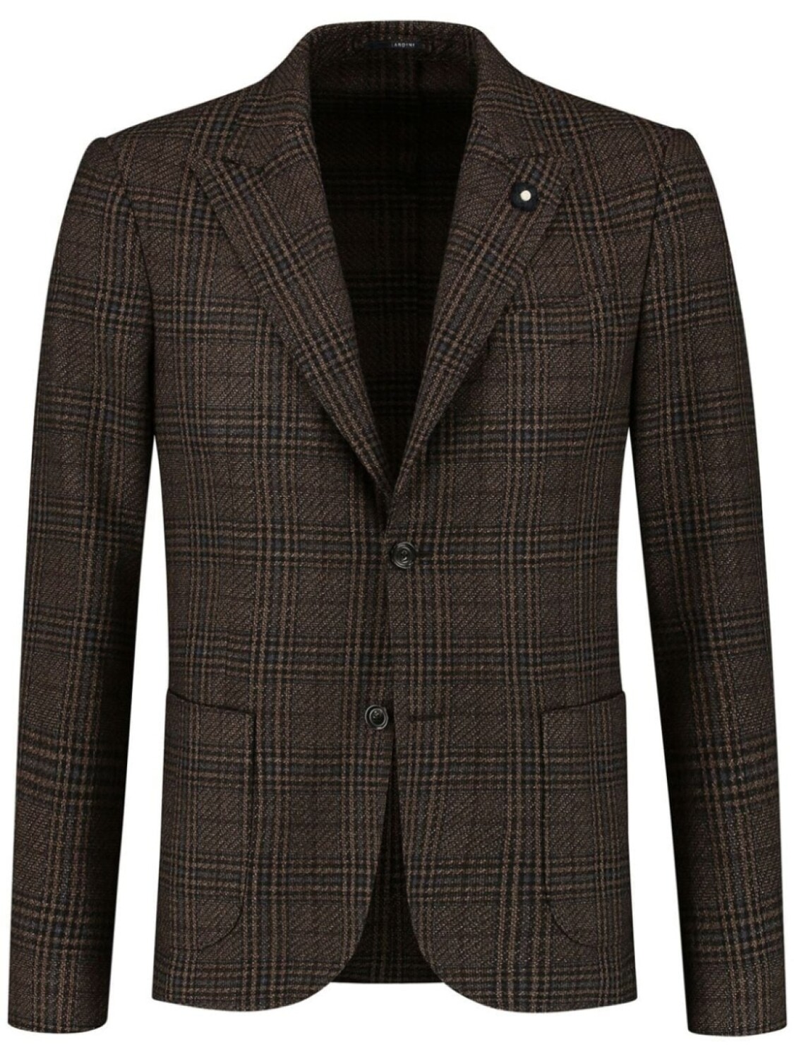 Однобортный пиджак с брошью Lardini, коричневый
Однобортный пиджак с брошью Lardini, коричневый