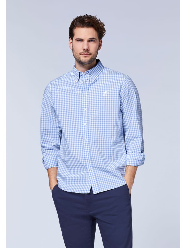 Polo Sylt Рубашка - стандартный крой - светло-голубого/белого цвета
Polo Sylt Рубашка - стандартный крой - светло-голубого/белого цвета