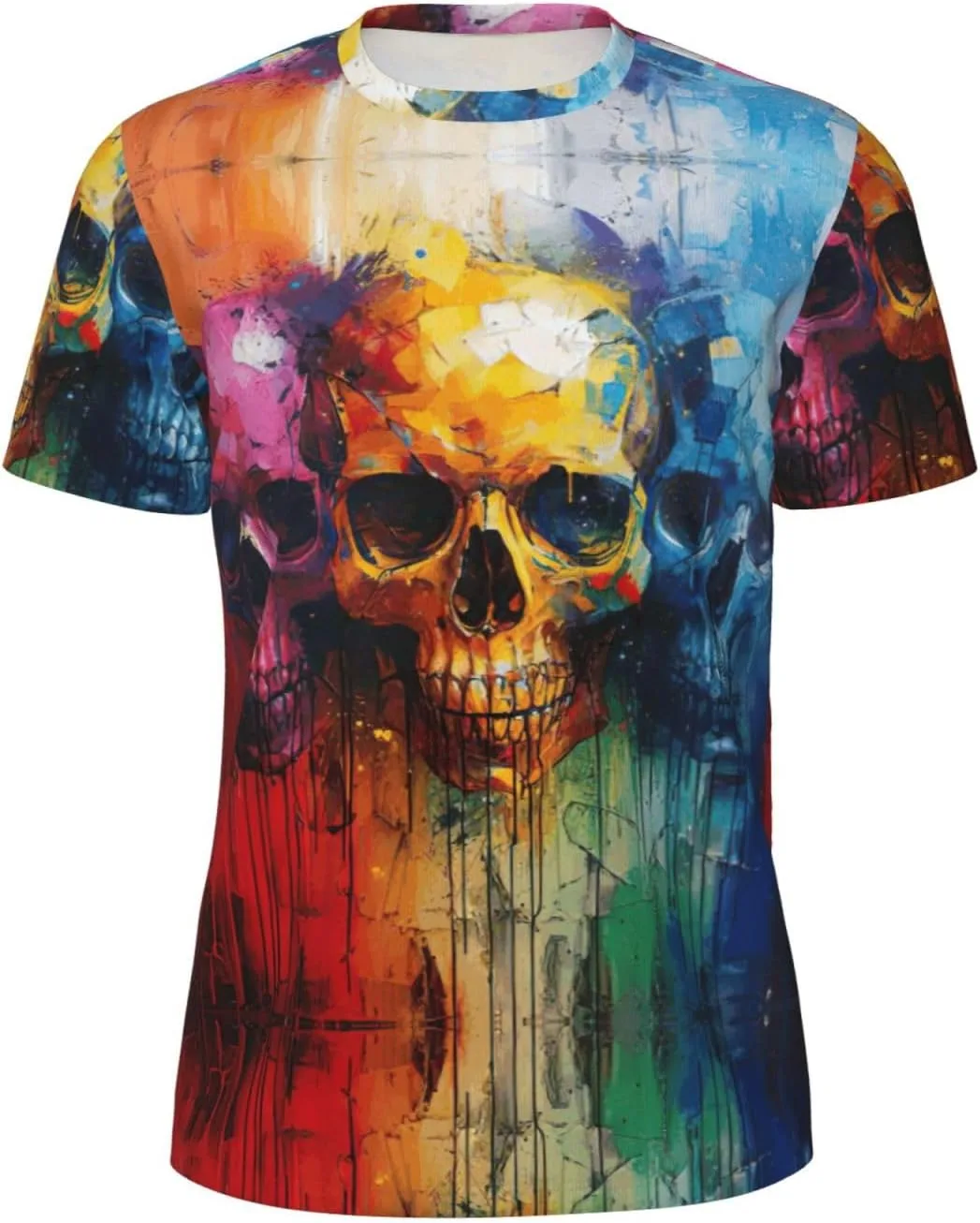 Футболка с принтом Color Skulls, дышащая, для лета MyPiky
Футболка с принтом Color Skulls, дышащая, для лета MyPiky