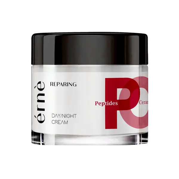 Дневной и ночной восстанавливающий крем для лица с пептидами и керамидами, 50 мл Erne
Дневной и ночной восстанавливающий крем для лица с пептидами и керамидами, 50 мл Erne
