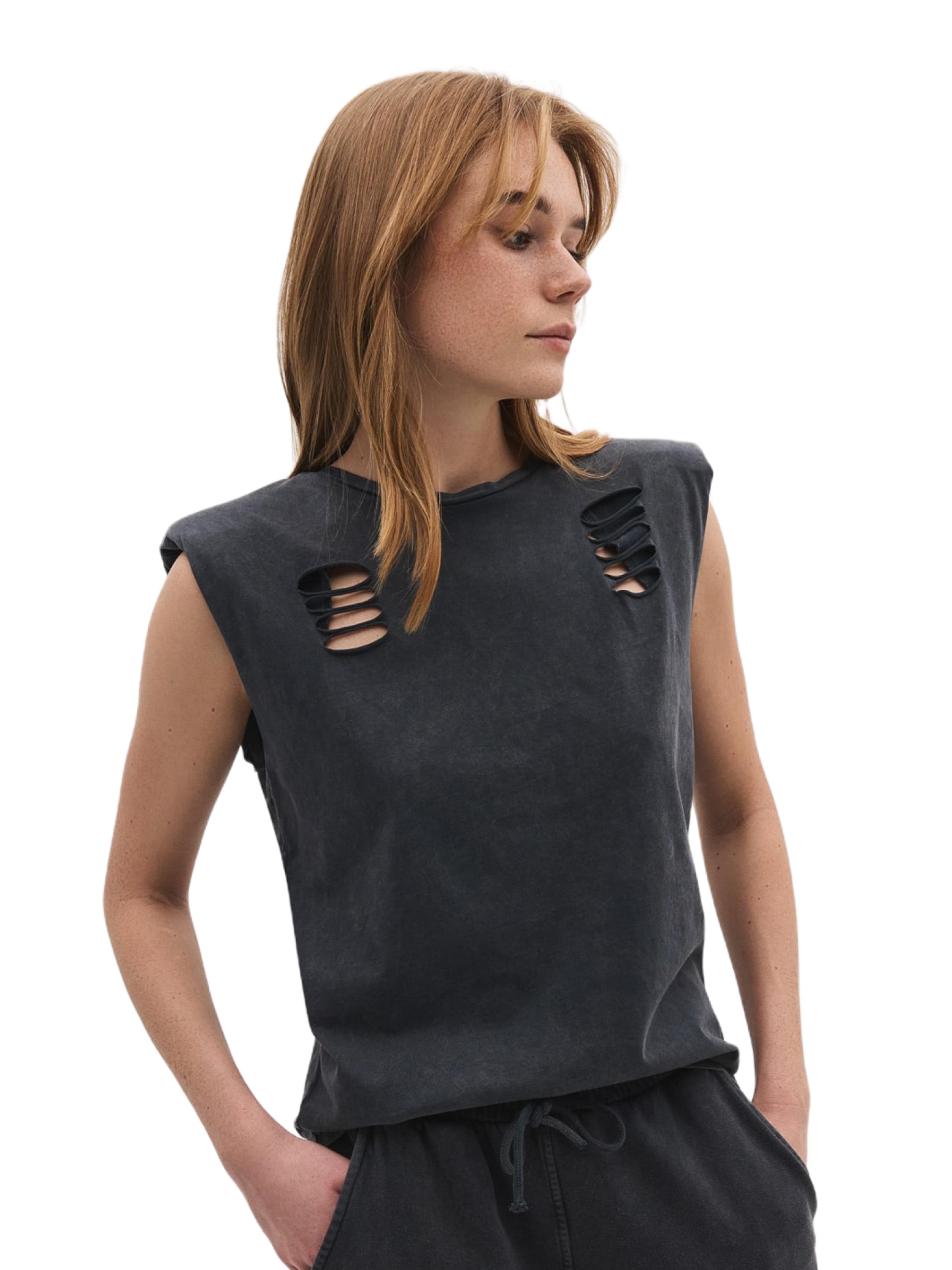 No Matter What Топ в темно-сером цвете
No Matter What Топ в темно-сером цвете