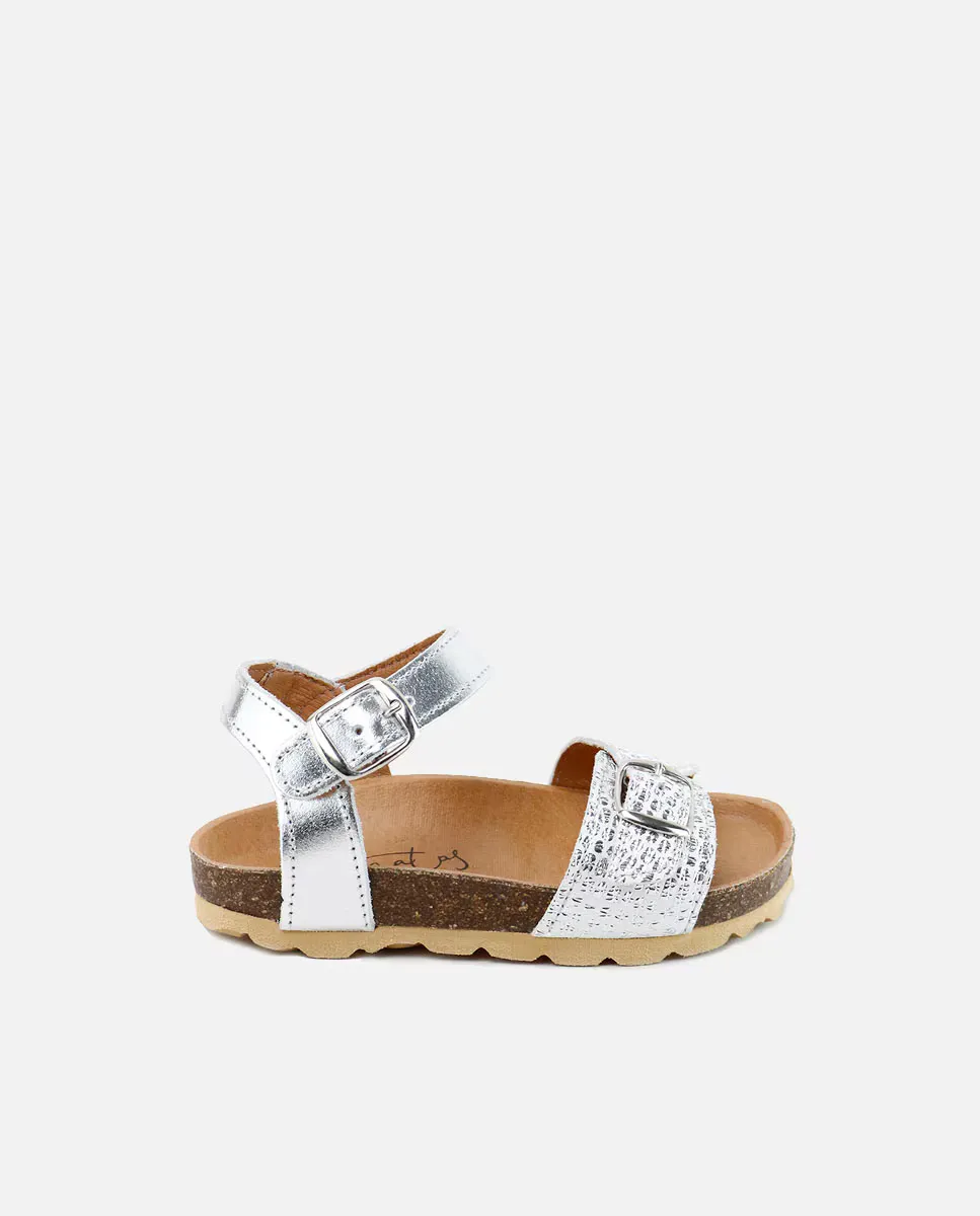 Детские кожаные сандалии с пряжками Eli 1957, серебрянный
Детские кожаные сандалии с пряжками Eli 1957, серебрянный