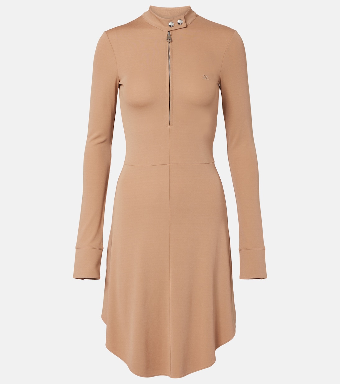 Мини-платье из крепового джерси в байкерском стиле Courrèges, Dune
Мини-платье из крепового джерси в байкерском стиле Courrèges, Dune