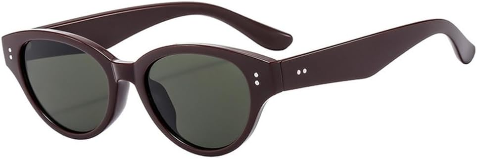 Ретро-солнцезащитные очки «кошачий глаз» для женщин, модные заклепки, яркие цвета, мужские солнцезащитные очки в стиле панк, красочные очки с защитой от УФ-излучения UV400 TYUVIVO, Brown-green
Ретро-солнцезащитные очки «кошачий глаз» для женщин, модные заклепки, яркие цвета, мужские солнцезащитные очки в стиле панк, красочные очки с защитой от УФ-излучения UV400 TYUVIVO, Brown-green