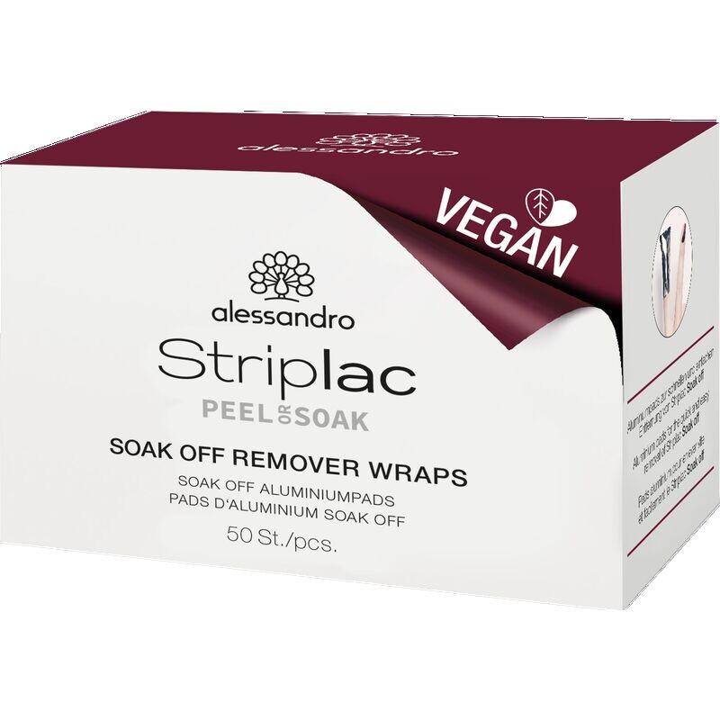 STRIPLAC PEEL OR SOAK SOAK OFF ОБЕРТЫВАНИЯ ДЛЯ УДАЛЕНИЯ - ВЕГАН Alessandro, 50 шт.
STRIPLAC PEEL OR SOAK SOAK OFF ОБЕРТЫВАНИЯ ДЛЯ УДАЛЕНИЯ - ВЕГАН Alessandro, 50 шт.