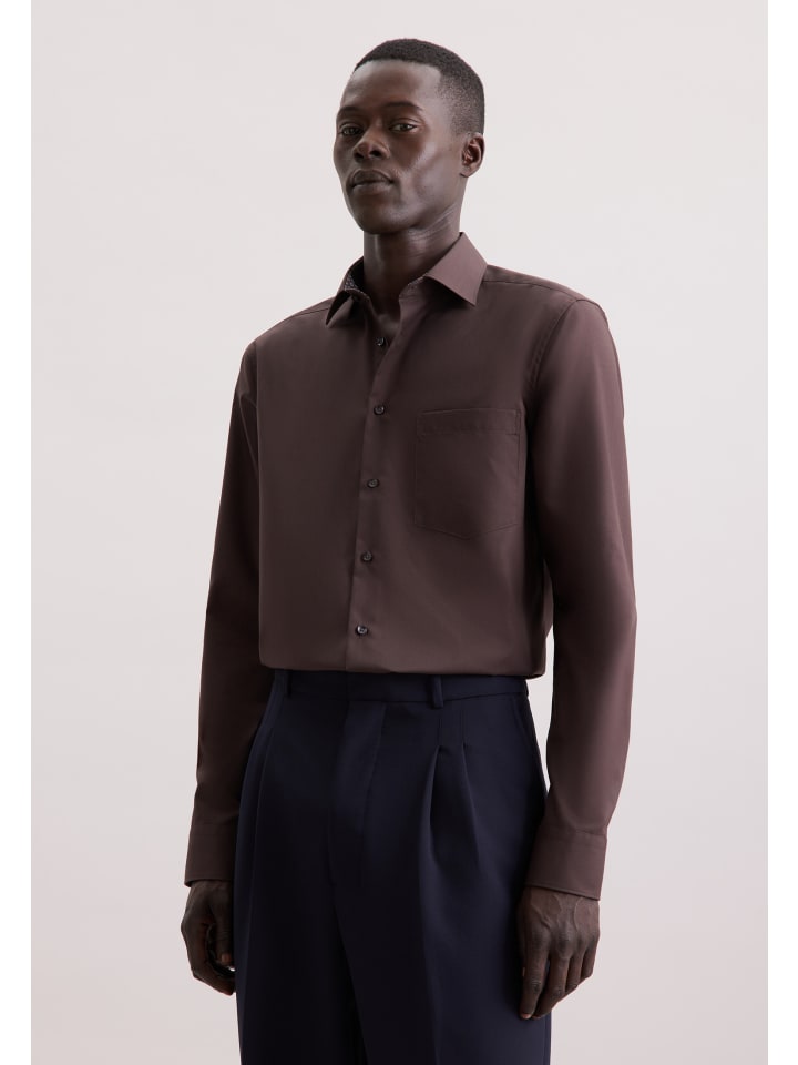 Рубашка Seidensticker, коричневый
Рубашка Seidensticker, коричневый