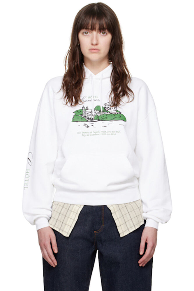 Белая толстовка с капюшоном JJJJound Edition 'Hôtel Souvenirs' A.P.C.
Белая толстовка с капюшоном JJJJound Edition 'Hôtel Souvenirs' A.P.C.