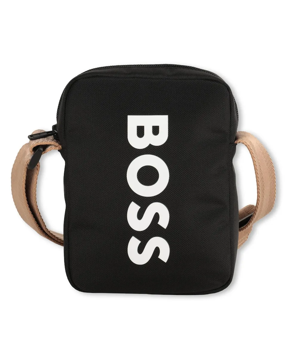 Черная сумка на плечо для мальчика из полиамида BOSS Kidswear
Черная сумка на плечо для мальчика из полиамида BOSS Kidswear