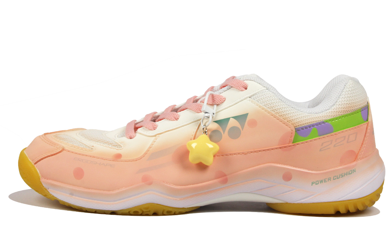 Power Cushion с амортизацией и устойчивостью к истиранию кроссовки для бадминтона Low top Unisex YONEX, белый/розовый
Power Cushion с амортизацией и устойчивостью к истиранию кроссовки для бадминтона Low top Unisex YONEX, белый/розовый