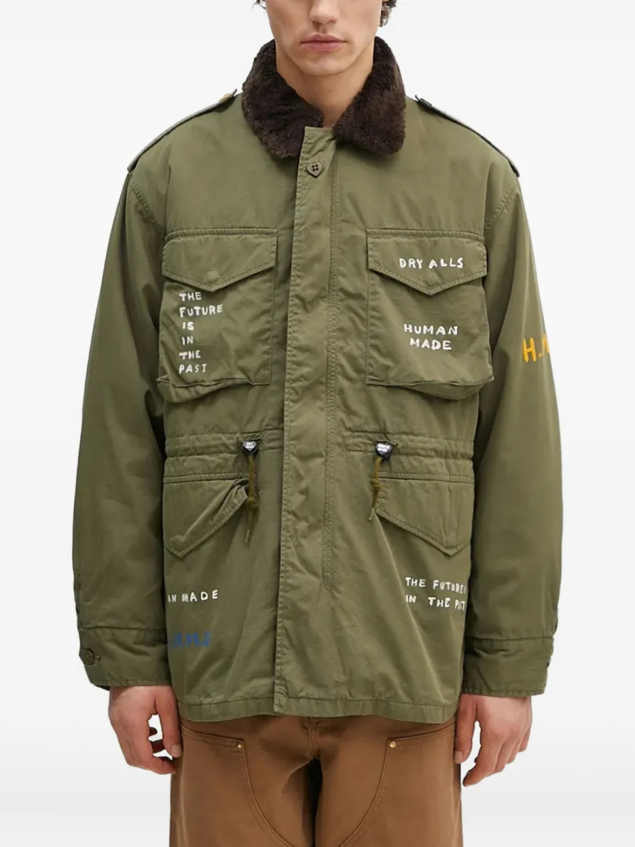 Куртка-рубашка с принтом от Human Made, зеленый
Куртка-рубашка с принтом от Human Made, зеленый