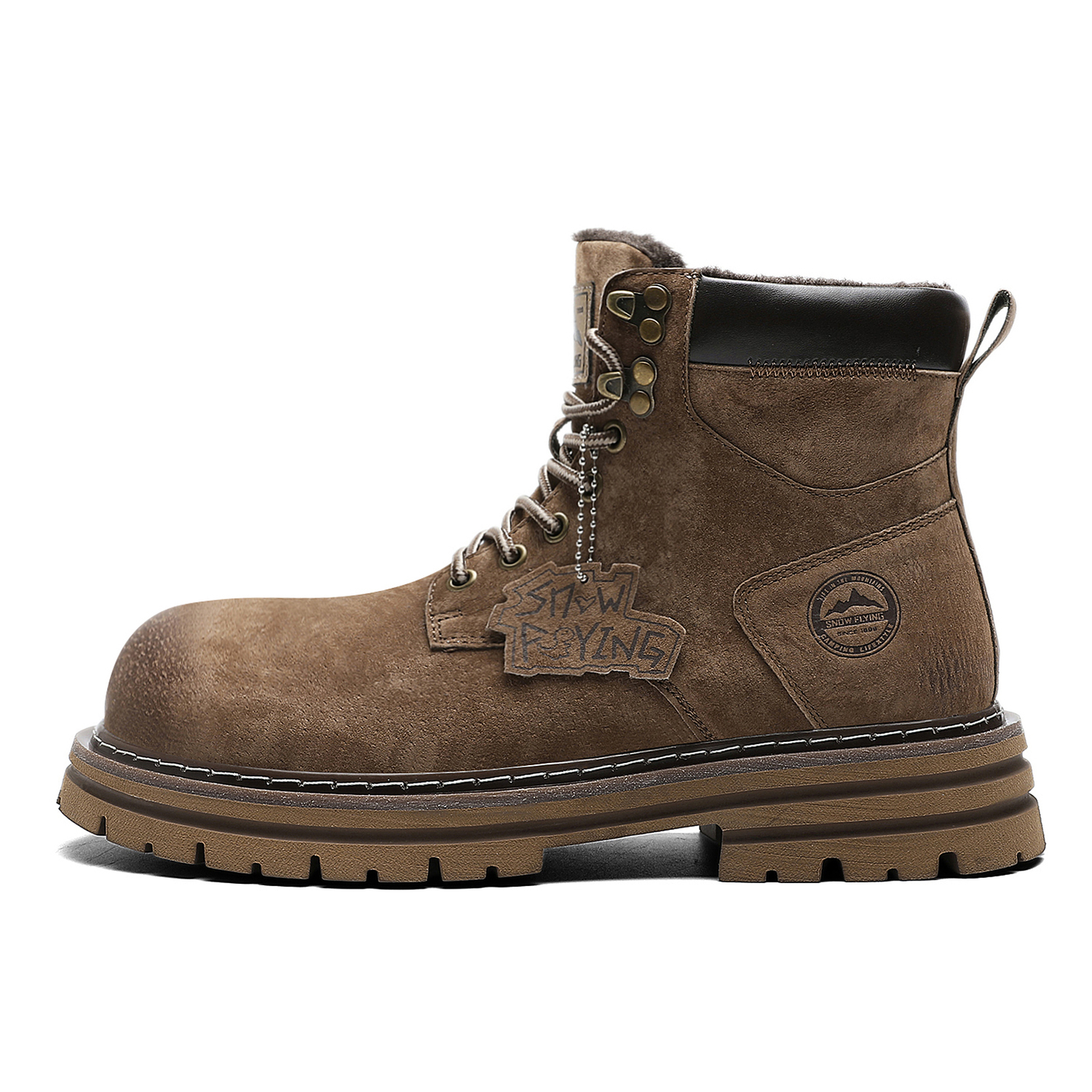 SNOW FLYING Зимние тактические ботинки коллекции короткие мартинсы унисекс тёмно-кофейные с подкладкой из искусственного меха, цвет Dark Coffee ( Pendant Fleece-Lined )
SNOW FLYING Зимние тактические ботинки коллекции короткие мартинсы унисекс тёмно-кофейные с подкладкой из искусственного меха, цвет Dark Coffee ( Pendant Fleece-Lined )