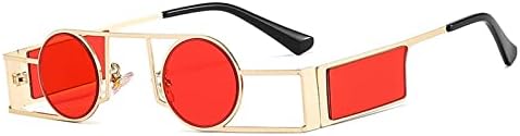 Панк-солнцезащитные очки для мужчин, винтажные, ретро, круглые, женские, уникальные, металлические, в стиле стимпанк, с защитой от УФ-излучения UV400 MTZJH, C2gold-red
Панк-солнцезащитные очки для мужчин, винтажные, ретро, круглые, женские, уникальные, металлические, в стиле стимпанк, с защитой от УФ-излучения UV400 MTZJH, C2gold-red