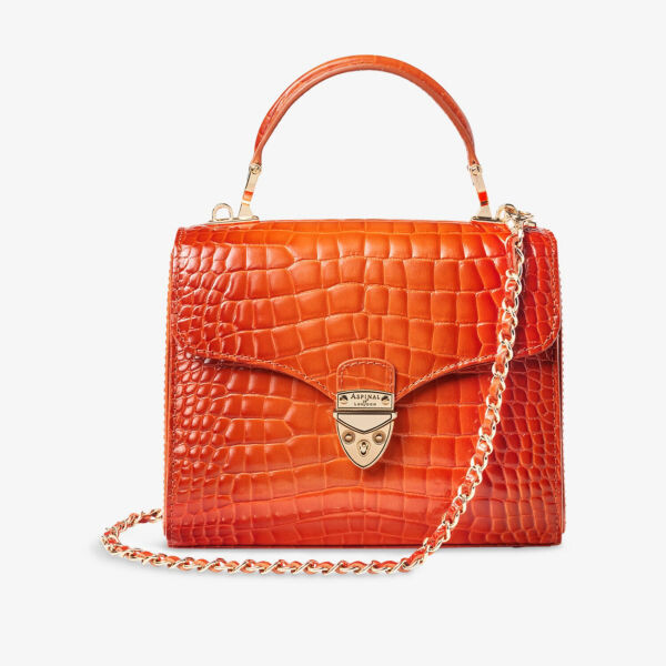 Сумка Mayfair среднего размера из кожи с тиснением под крокодила с верхней ручкой Aspinal Of London, цвет marmalade
Сумка Mayfair среднего размера из кожи с тиснением под крокодила с верхней ручкой Aspinal Of London, цвет marmalade
