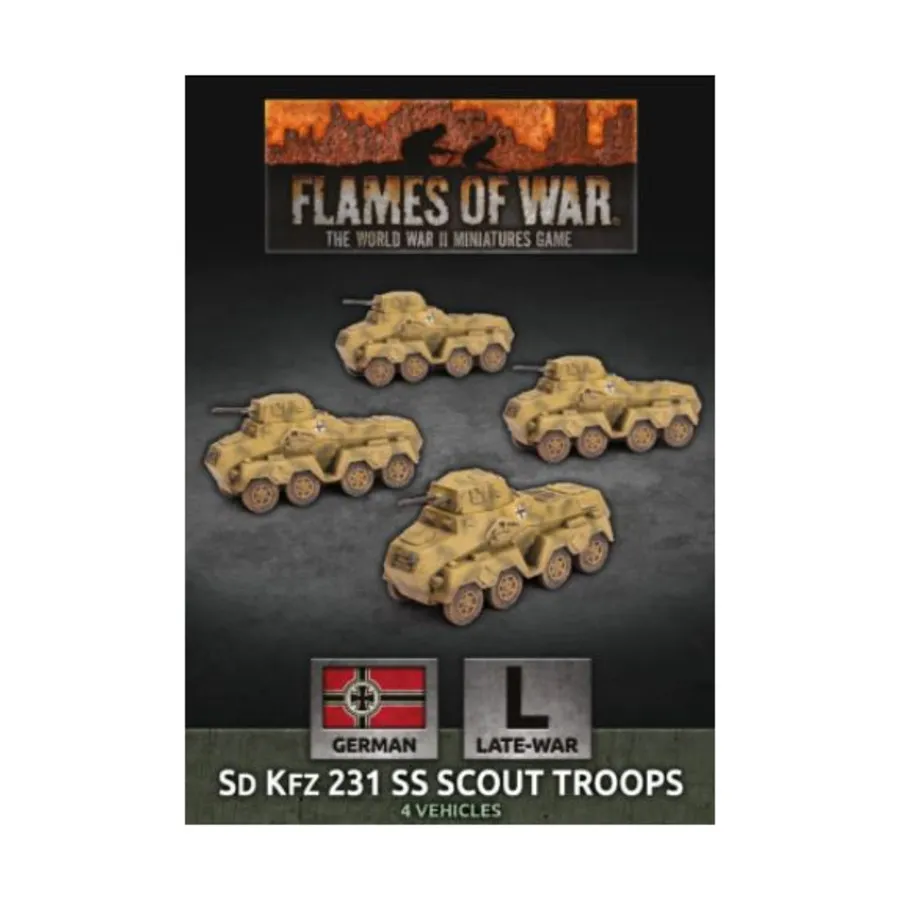 Sd Kfz 231 разведывательные отряды СС, Flames of War - WWII - German - Tanks (4th Edition)
Sd Kfz 231 разведывательные отряды СС, Flames of War - WWII - German - Tanks (4th Edition)
