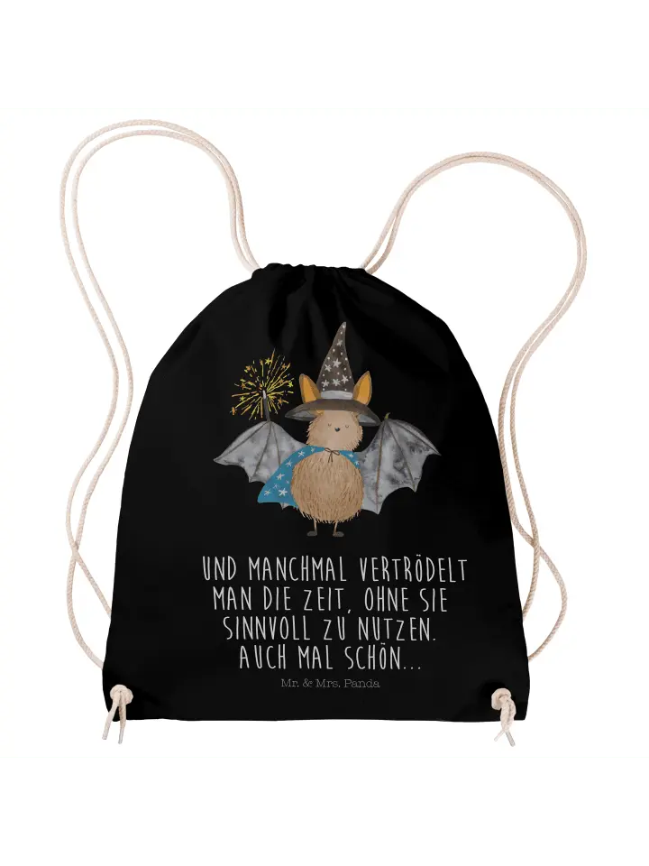 Спортивная сумка Mr & Mrs Panda Sportbeutel Fledermaus Zauberer, черный
Спортивная сумка Mr & Mrs Panda Sportbeutel Fledermaus Zauberer, черный