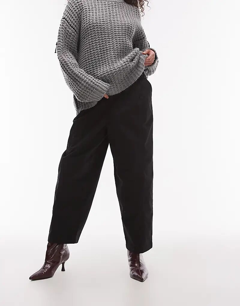 Брюки свободного кроя черного цвета Topshop
Брюки свободного кроя черного цвета Topshop
