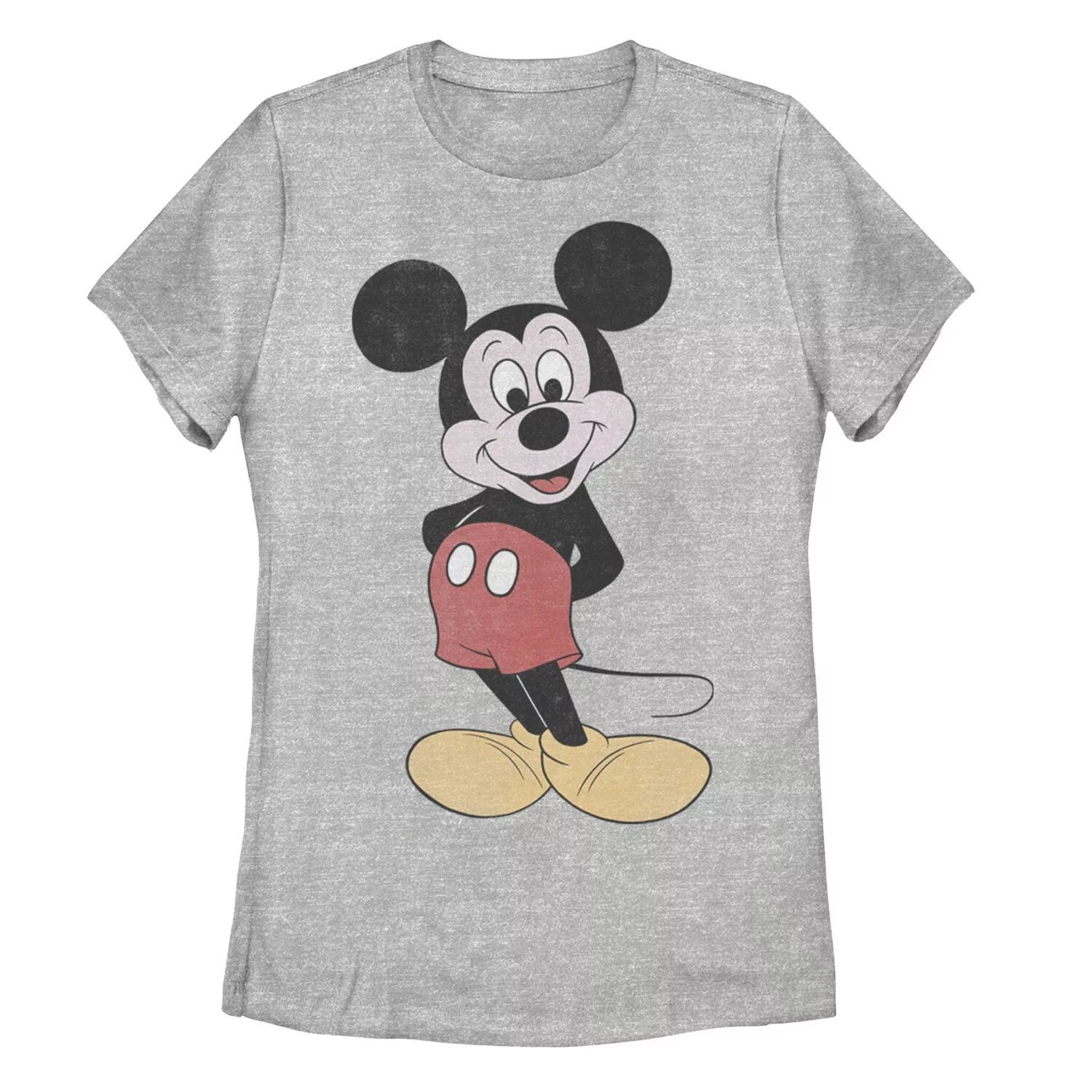 Винтажная футболка с Микки Маусом Disney для юниоров в позе Микки Licensed Character