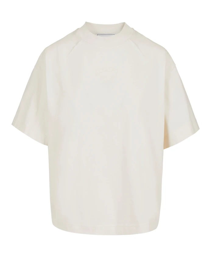 Ванильная футболка свободного кроя из прочного трикотажа с вышитым логотипом. Iceberg, белый
Ванильная футболка свободного кроя из прочного трикотажа с вышитым логотипом. Iceberg, белый