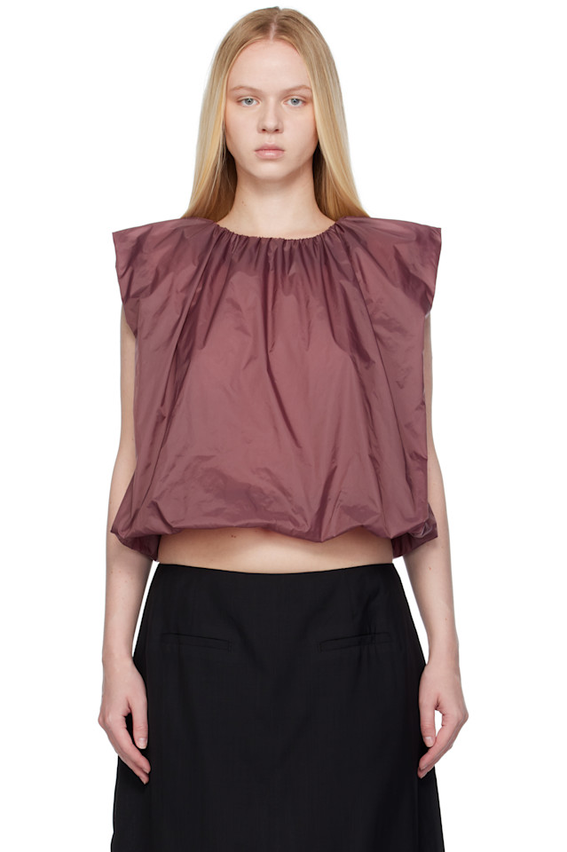 Нейлоновый топ с объемными сборками Amomento, фиолетовый
Нейлоновый топ с объемными сборками Amomento, фиолетовый