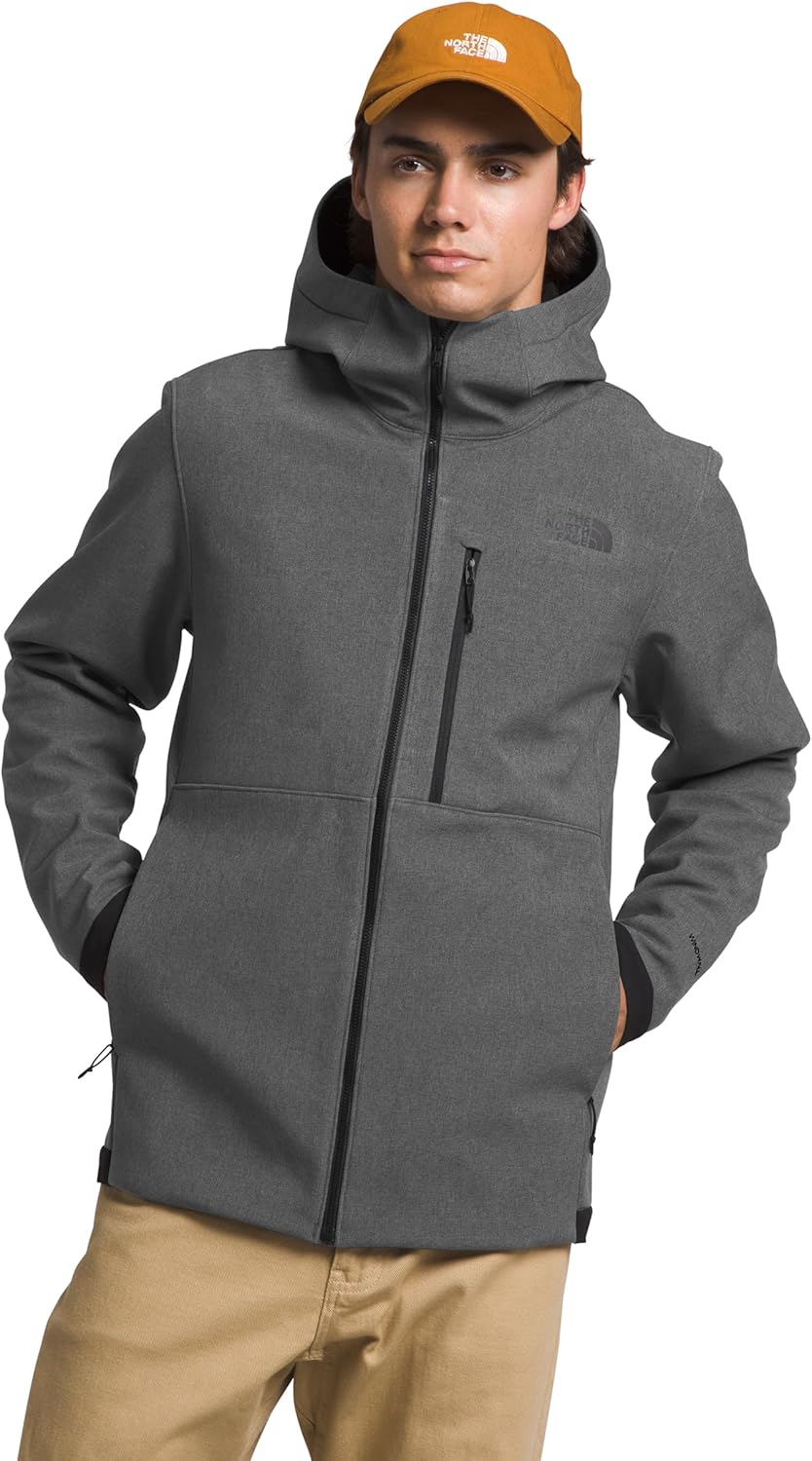 Мужская куртка с капюшоном The North Face Apex Bionic 3 DWR Softshell - без PFAS, Tnf Dark Grey Heather-Npf
Мужская куртка с капюшоном The North Face Apex Bionic 3 DWR Softshell - без PFAS, Tnf Dark Grey Heather-Npf