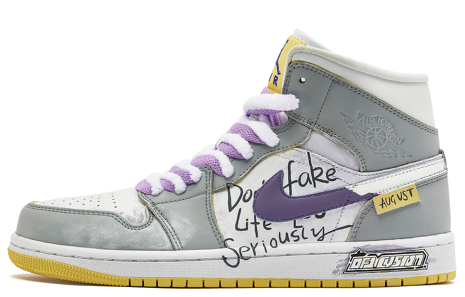 Кроссовки Air Jordan 1 Vintage Basketball Shoes Women's High-top Grey/white, серый
Кроссовки Air Jordan 1 Vintage Basketball Shoes Women's High-top Grey/white, серый