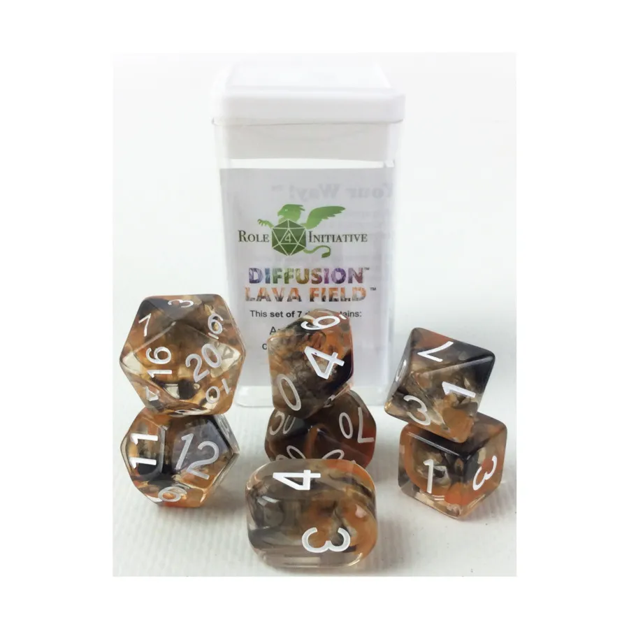 Многогранные игральные кости — лавовое поле, арка d4 с белыми цифрами (7), Game Dice - Diffusion (Role 4 Initiative)
Многогранные игральные кости — лавовое поле, арка d4 с белыми цифрами (7), Game Dice - Diffusion (Role 4 Initiative)