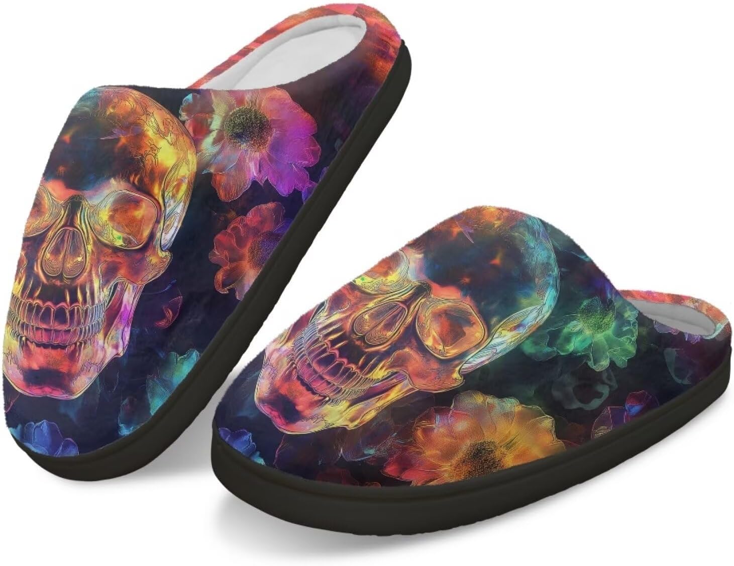 Мужские зимние мягкие плюшевые тапочки Qoiuvncy, противоскользящие, пушистые, с рисунком черепа, уютные, теплые хлопковые обувь, размер US 2-12, Skull Design
Мужские зимние мягкие плюшевые тапочки Qoiuvncy, противоскользящие, пушистые, с рисунком черепа, уютные, теплые хлопковые обувь, размер US 2-12, Skull Design