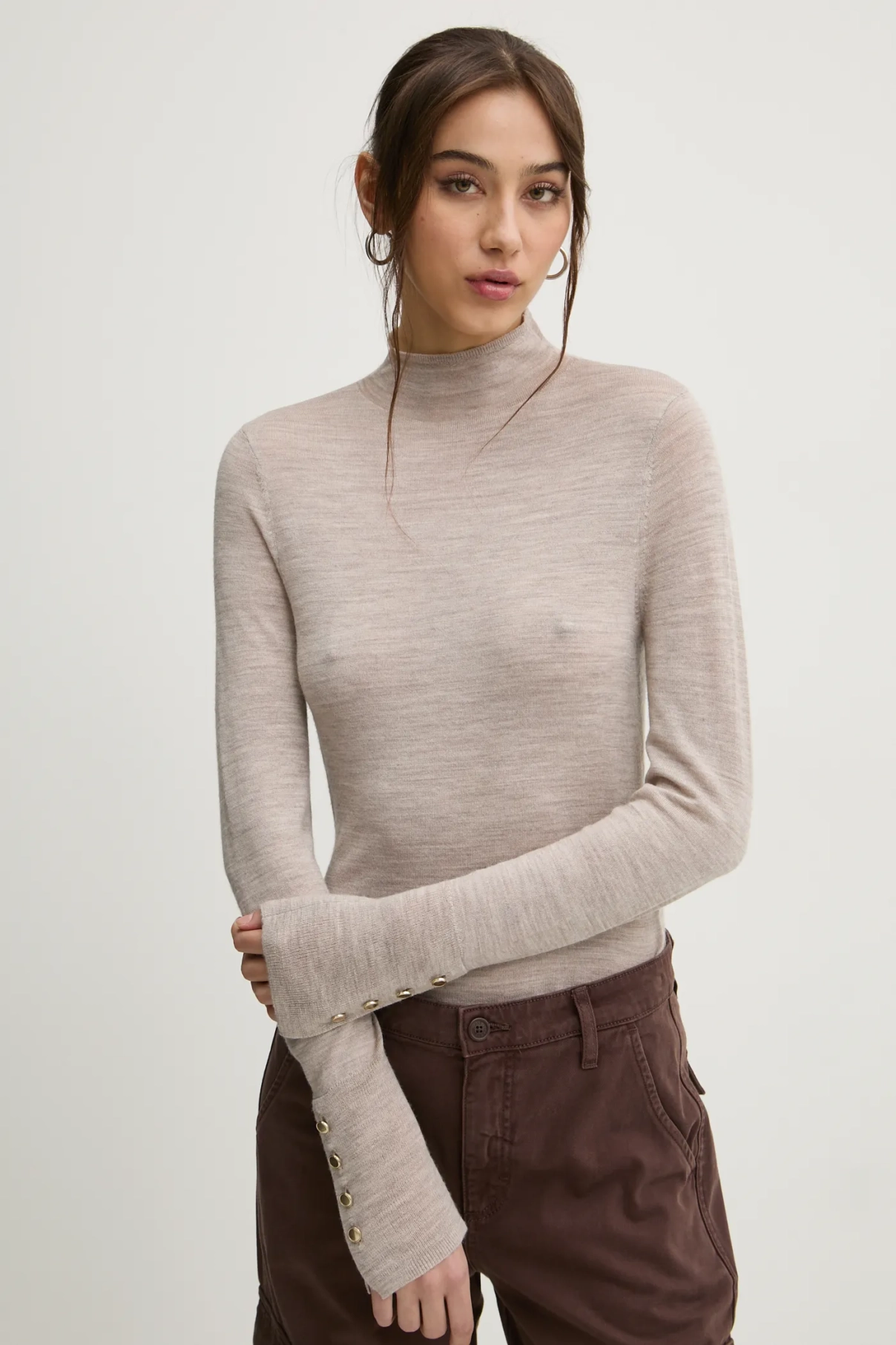 Шерстяной свитер Abercrombie & Fitch, бежевый
Шерстяной свитер Abercrombie & Fitch, бежевый