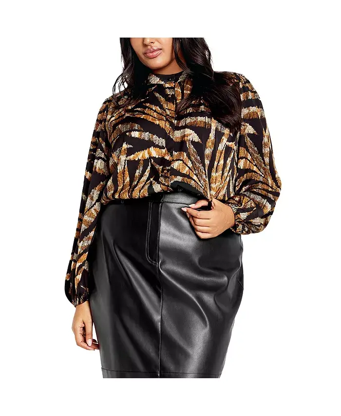 Рубашка Elia с принтом больших размеров CITY CHIC, черный
Рубашка Elia с принтом больших размеров CITY CHIC, черный