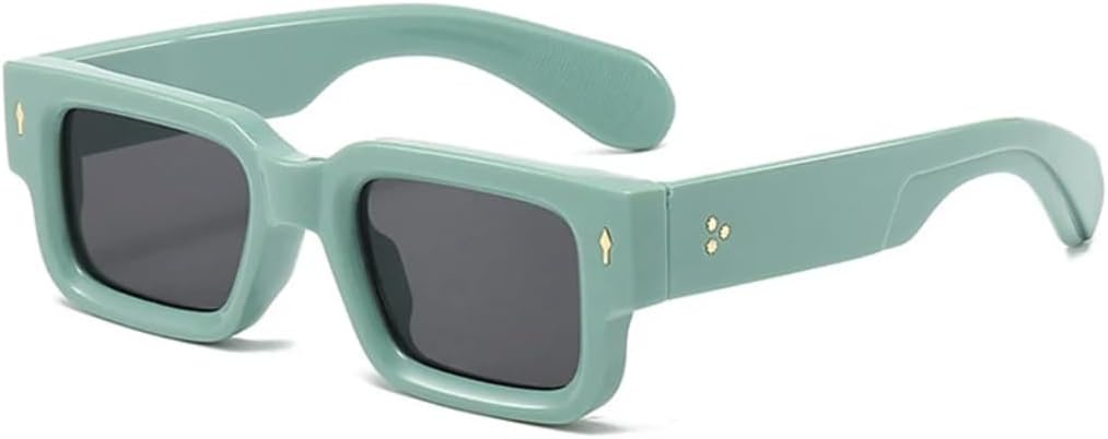 Квадратные солнцезащитные очки для женщин в винтажном стиле с заклепками, модные, с прозрачными линзами с градиентом цвета океана, солнцезащитные очки UV400 для мужчин в стиле панк UATXTAU, Green Grey
Квадратные солнцезащитные очки для женщин в винтажном стиле с заклепками, модные, с прозрачными линзами с градиентом цвета океана, солнцезащитные очки UV400 для мужчин в стиле панк UATXTAU, Green Grey