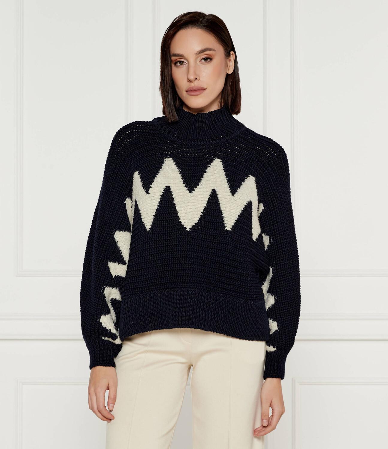 Свитер из шерсти Ba&sh Loose fit, темно-синий
Свитер из шерсти Ba&sh Loose fit, темно-синий