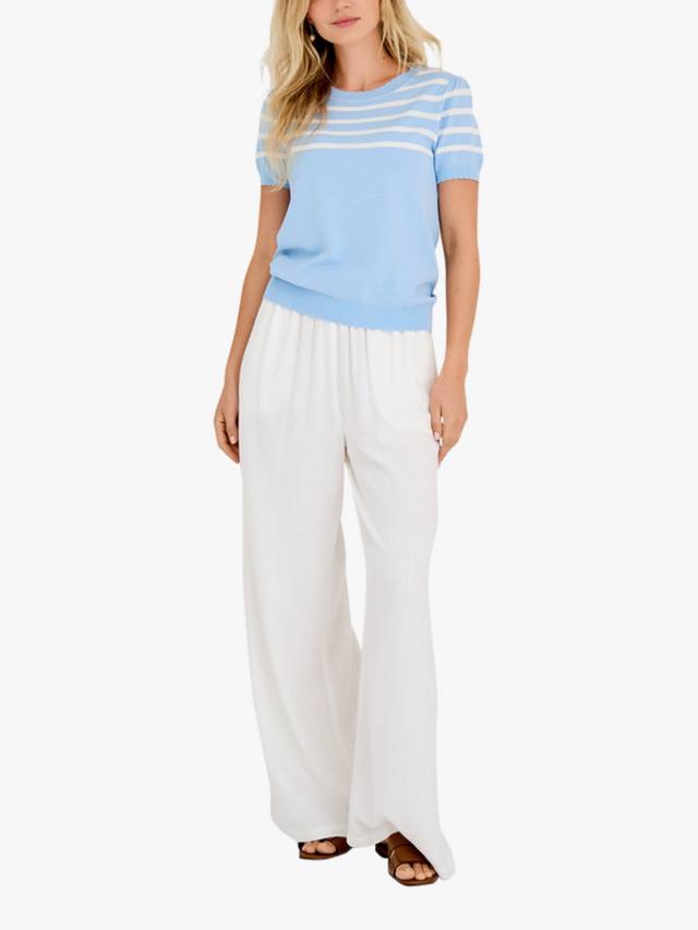 Джемпер с коротким рукавом в полоску от уллы A-VIEW, цвет Light Blue/White
Джемпер с коротким рукавом в полоску от уллы A-VIEW, цвет Light Blue/White