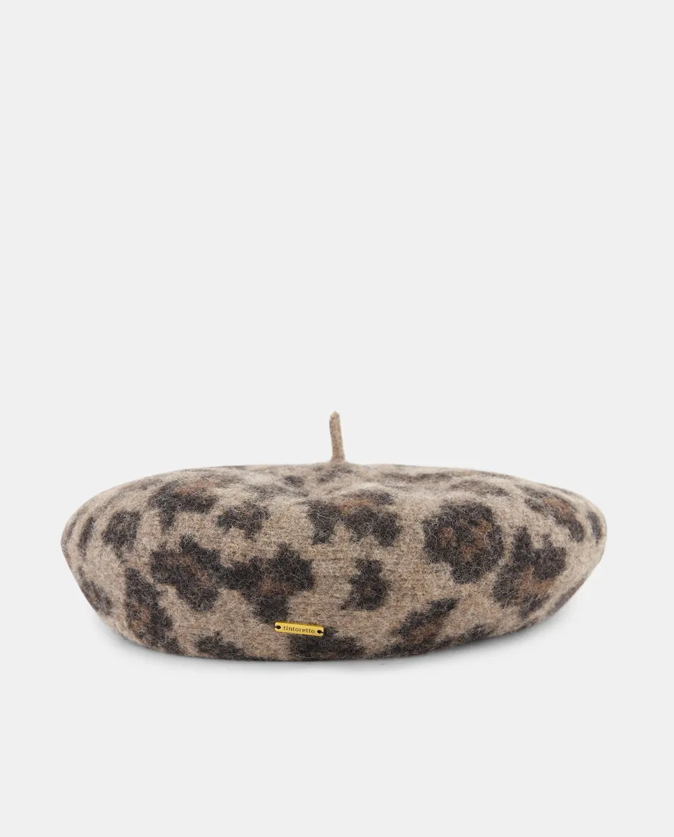 Берет с животным принтом Tintoretto, коричневый
Берет с животным принтом Tintoretto, коричневый