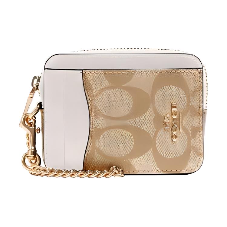 COACH Картхолдер Canvas с кожаным картхолдером Women's белый и светло-хаки
COACH Картхолдер Canvas с кожаным картхолдером Women's белый и светло-хаки