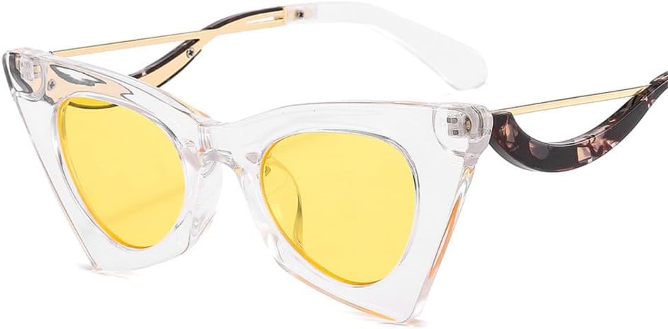 Модные женские солнцезащитные очки «кошачий глаз» в винтажном стиле с металлической цветной оправой, уникальные и трендовые, с защитой от УФ-излучения UV400 TYUVIVO, Transparent
Модные женские солнцезащитные очки «кошачий глаз» в винтажном стиле с металлической цветной оправой, уникальные и трендовые, с защитой от УФ-излучения UV400 TYUVIVO, Transparent