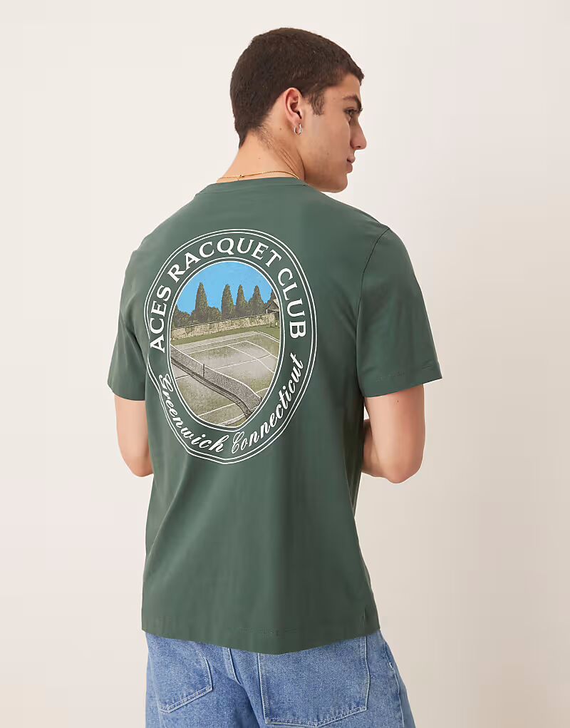 Футболка Abercrombie & Fitch с принтом на спине, классическая, серого цвета
Футболка Abercrombie & Fitch с принтом на спине, классическая, серого цвета