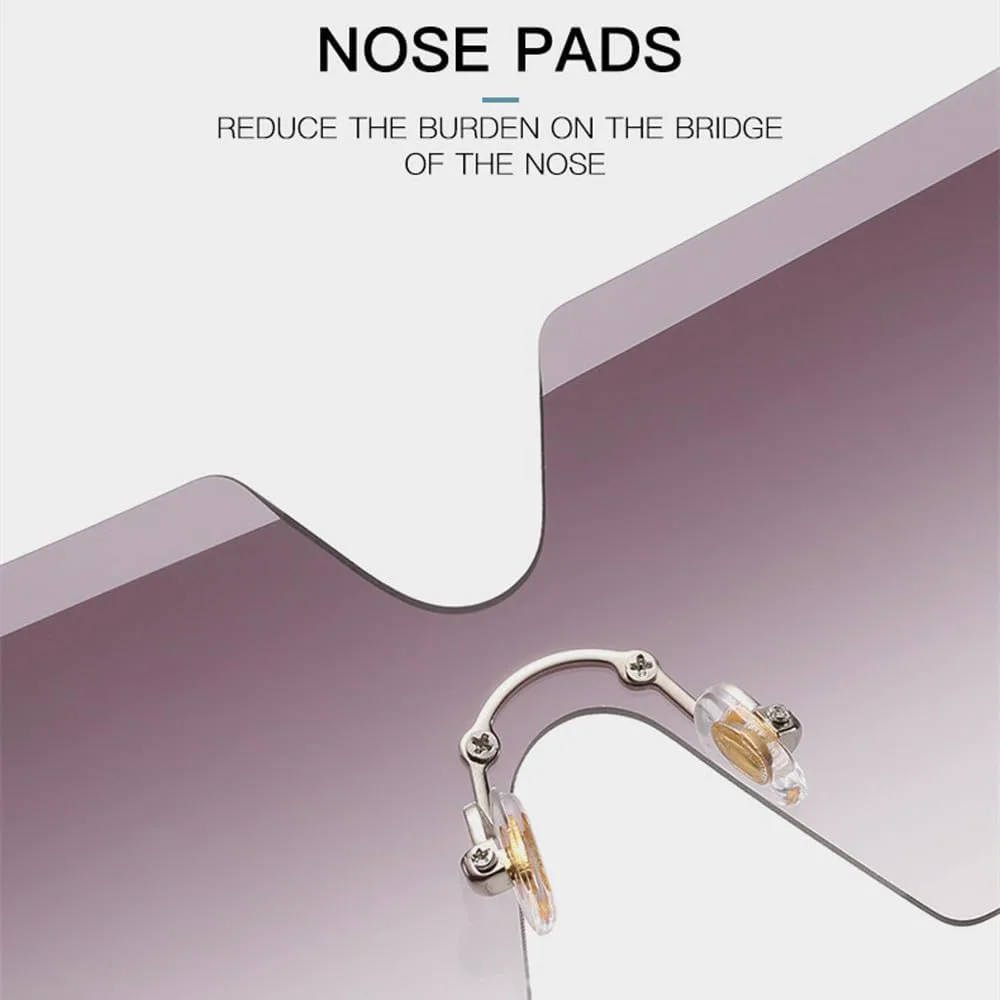 Солнцезащитные очки без оправы большого размера, винтажный стиль, градиентные прозрачные солнцезащитные очки, золотистый цвет, 2026 год, для женщин MTZJH, One Color
Солнцезащитные очки без оправы большого размера, винтажный стиль, градиентные прозрачные солнцезащитные очки, золотистый цвет, 2026 год, для женщин MTZJH, One Color